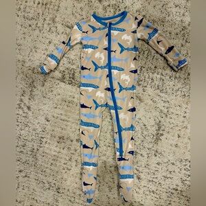Kickee Pants Shark onesie 12-18 months